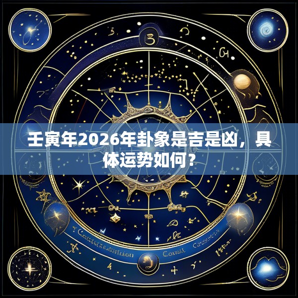 壬寅年2026年卦象是吉是凶，具体运势如何？