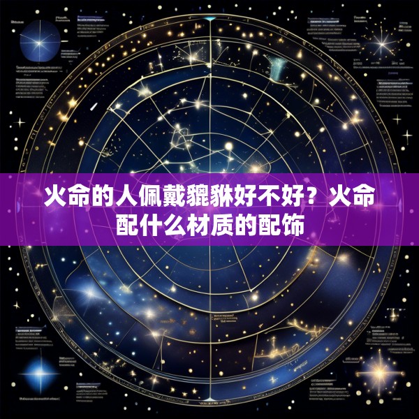 火命的人佩戴貔貅好不好？火命配什么材质的配饰
