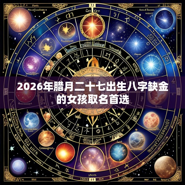 2026年腊月二十七出生八字缺金的女孩取名首选