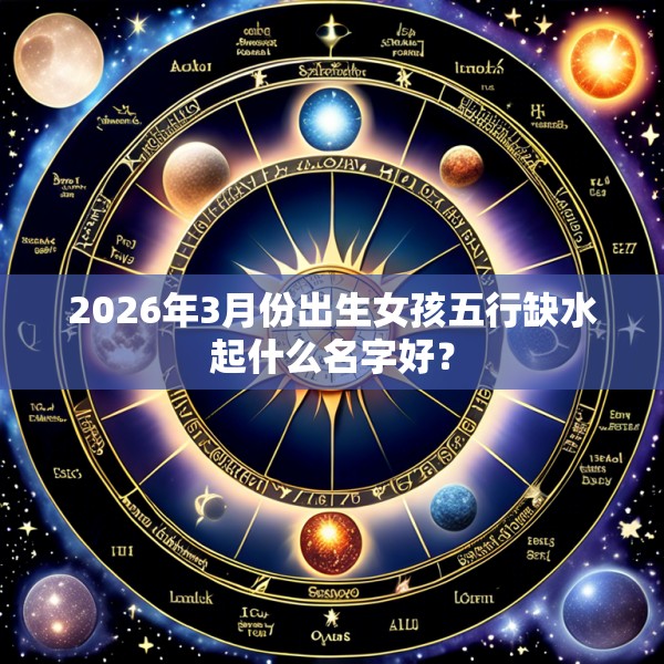 2026年3月份出生女孩五行缺水起什么名字好？