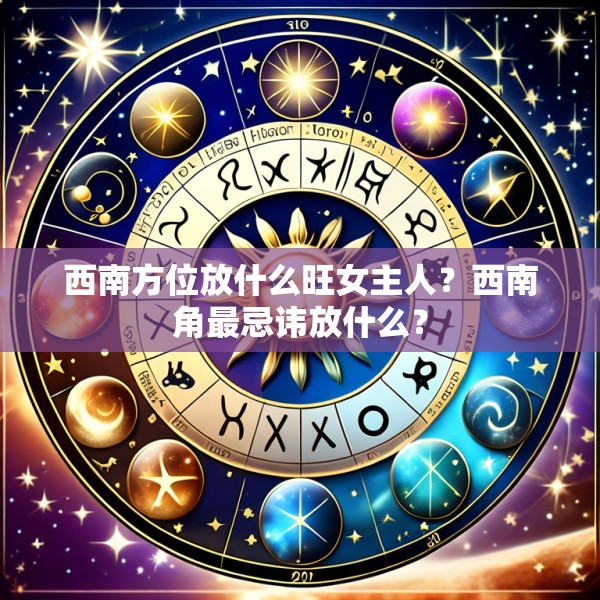 西南方位放什么旺女主人？西南角最忌讳放什么？