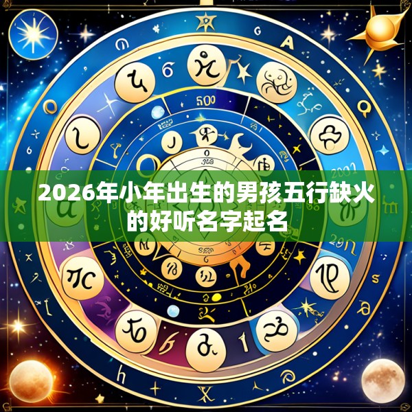 2026年小年出生的男孩五行缺火的好听名字起名