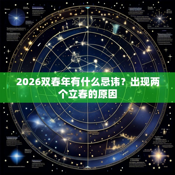 2026双春年有什么忌讳？出现两个立春的原因