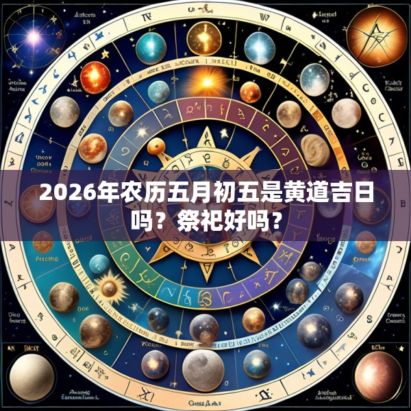 2026年农历五月初五是黄道吉日吗?祭祀好吗?