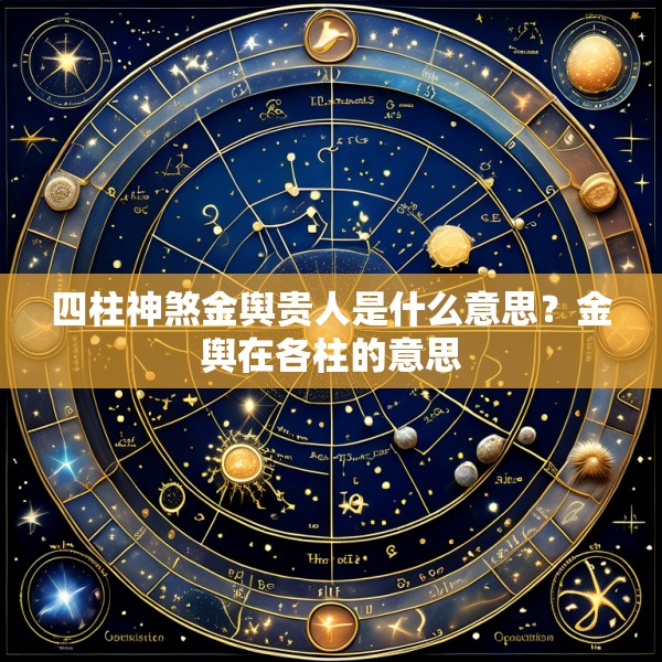 四柱神煞金舆贵人是什么意思？金舆在各柱的意思