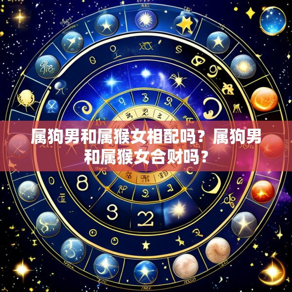 属狗男和属猴女相配吗?属狗男和属猴女合财吗?
