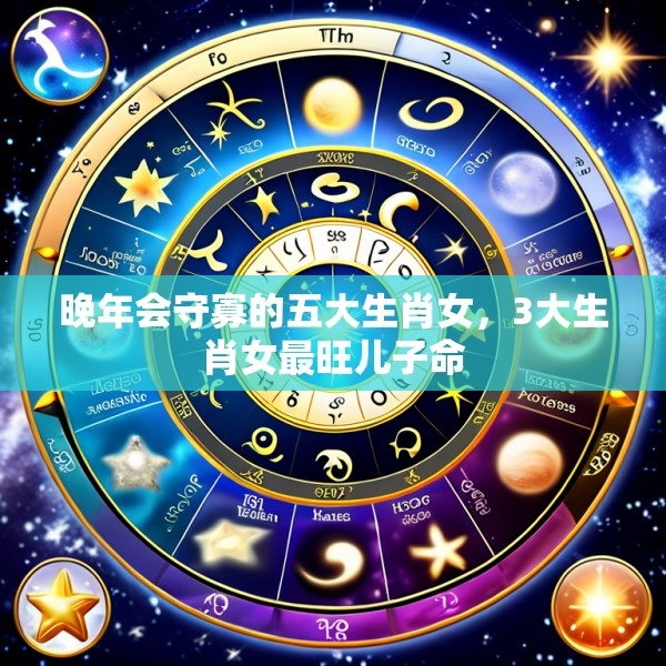 晚年会守寡的五大生肖女,3大生肖女最旺儿子命