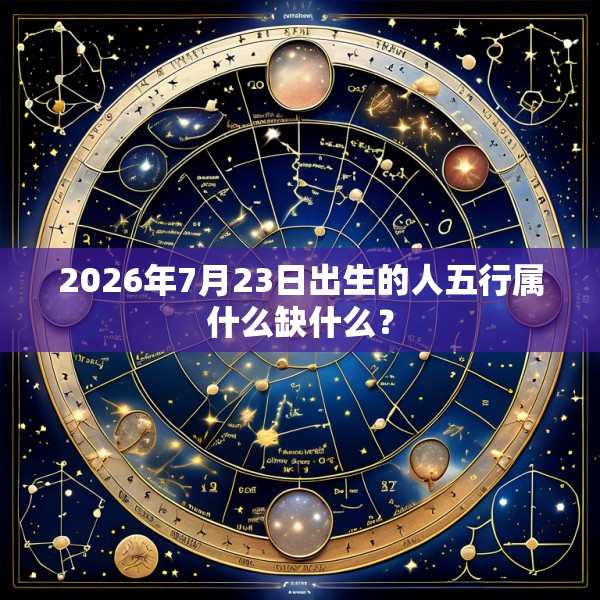 2026年7月23日出生的人五行属什么缺什么?