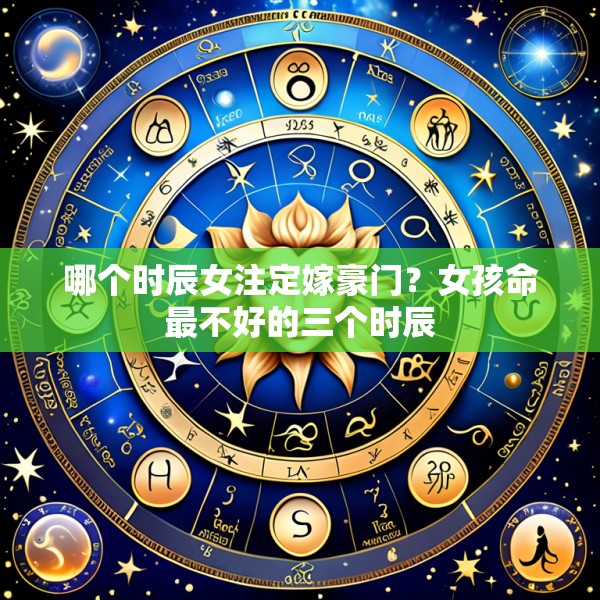 哪个时辰女注定嫁豪门？女孩命最不好的三个时辰