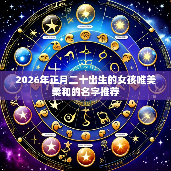 2026年正月二十出生的女孩唯美柔和的名字推荐