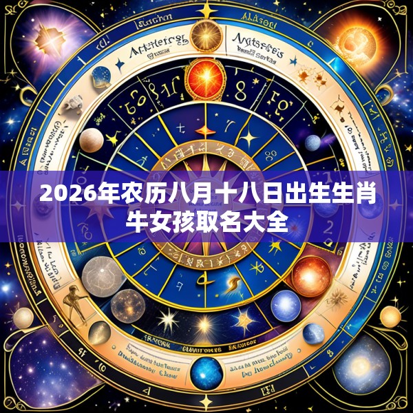 2026年农历八月十八日出生生肖牛女孩取名大全