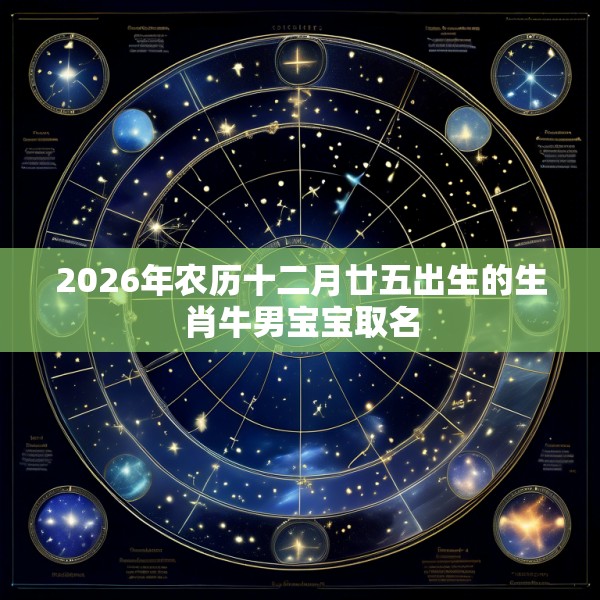 2026年农历十二月廿五出生的生肖牛男宝宝取名
