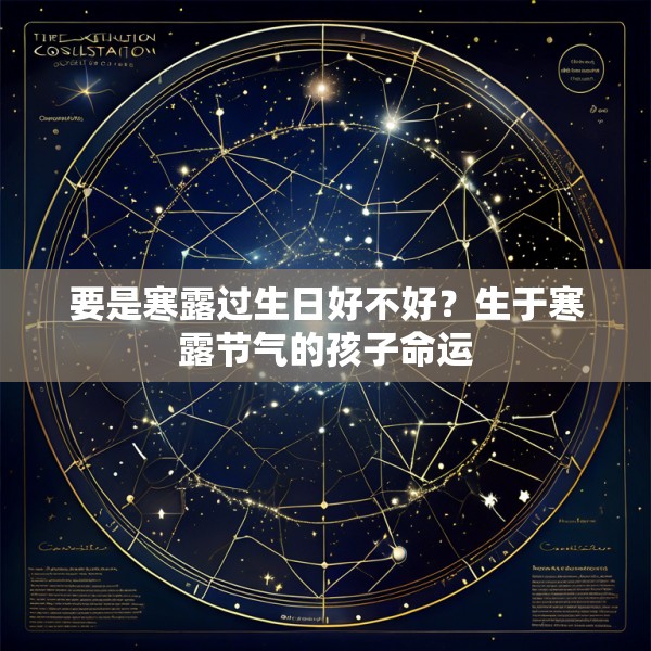 要是寒露过生日好不好?生于寒露节气的孩子命运