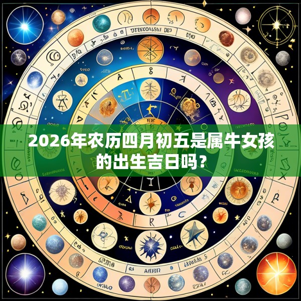 2026年农历四月初五是属牛女孩的出生吉日吗？