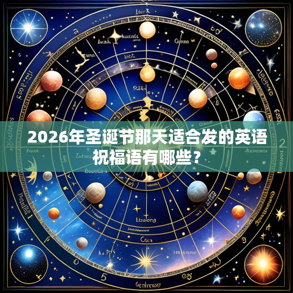 2026年圣诞节那天适合发的英语祝福语有哪些？