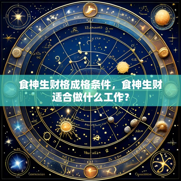 食神生财格成格条件,食神生财适合做什么工作?