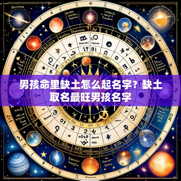 男孩命里缺土怎么起名字?缺土取名最旺男孩名字