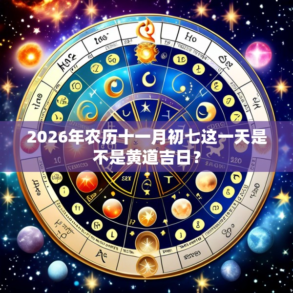 2026年农历十一月初七这一天是不是黄道吉日?