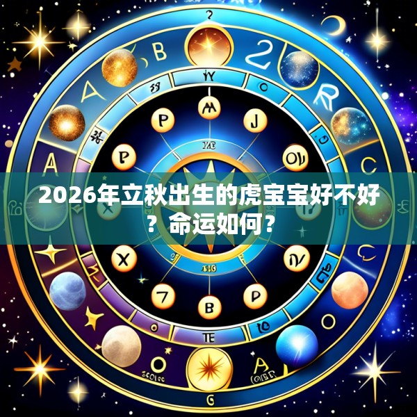 2026年立秋出生的虎宝宝好不好？命运如何？