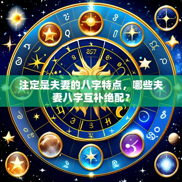 注定是夫妻的八字特点,哪些夫妻八字互补绝配?