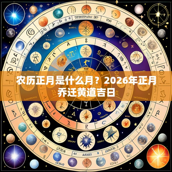 农历正月是什么月？2026年正月乔迁黄道吉日