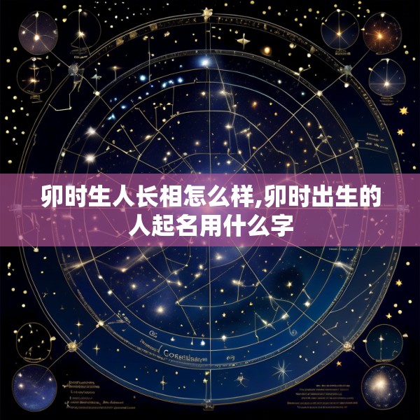 卯时生人长相怎么样,卯时出生的人起名用什么字