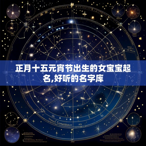 正月十五元宵节出生的女宝宝起名,好听的名字库