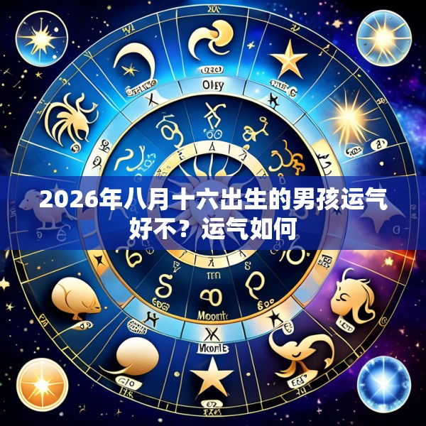 2026年八月十六出生的男孩运气好不？运气如何