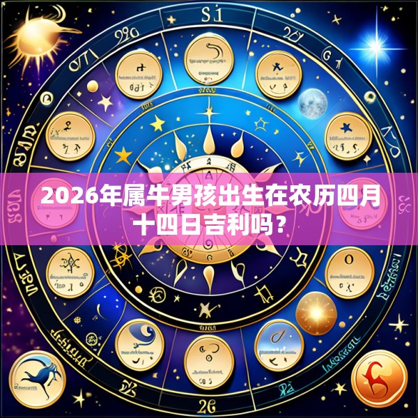 2026年属牛男孩出生在农历四月十四日吉利吗?