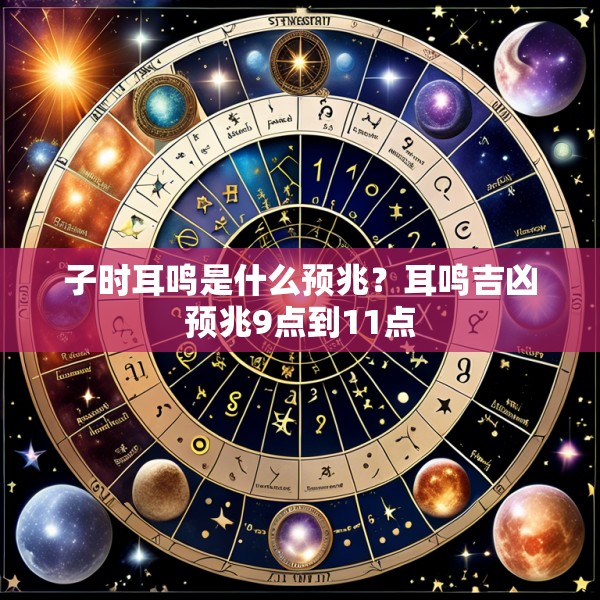 子时耳鸣是什么预兆？耳鸣吉凶预兆9点到11点