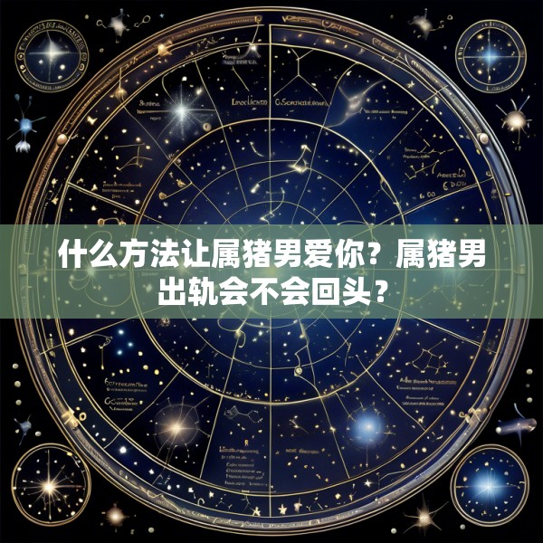 什么方法让属猪男爱你？属猪男出轨会不会回头？