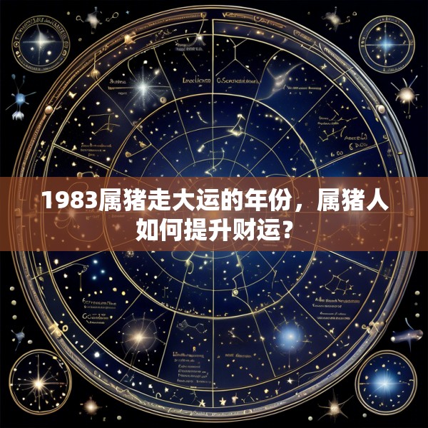 1983属猪走大运的年份,属猪人如何提升财运?