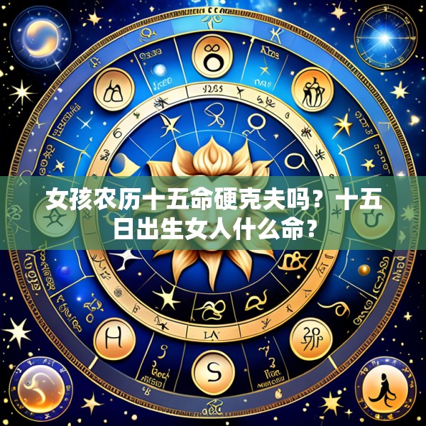 女孩农历十五命硬克夫吗？十五日出生女人什么命？