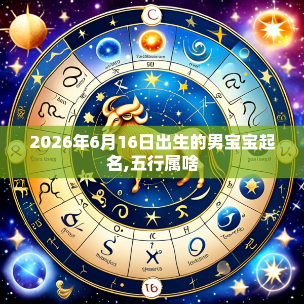 2026年6月16日出生的男宝宝起名,五行属啥