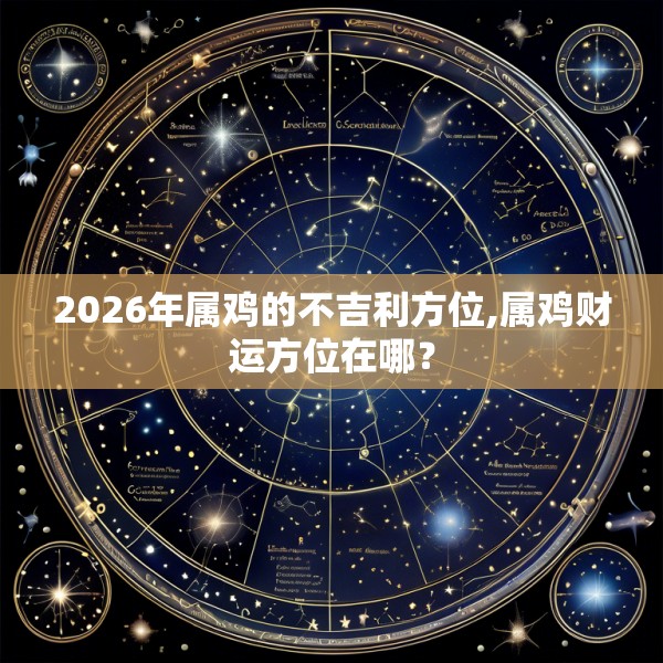 2026年属鸡的不吉利方位,属鸡财运方位在哪？
