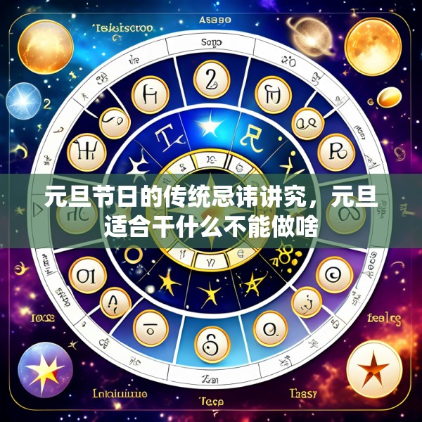 元旦节日的传统忌讳讲究,元旦适合干什么不能做啥