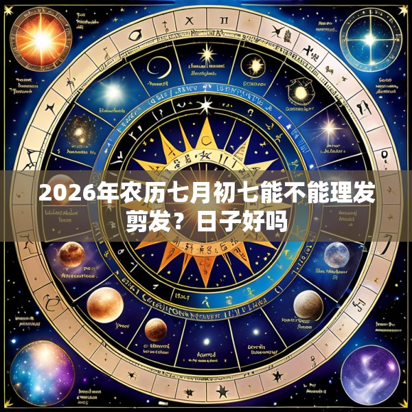 2026年农历七月初七能不能理发剪发？日子好吗