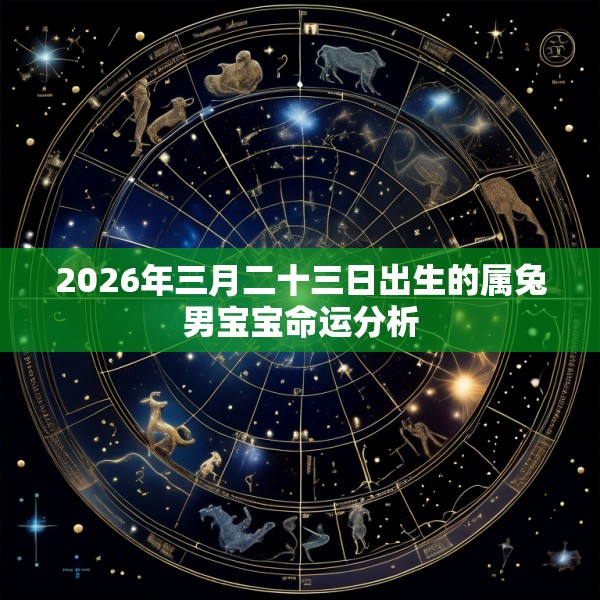 2026年三月二十三日出生的属兔男宝宝命运分析