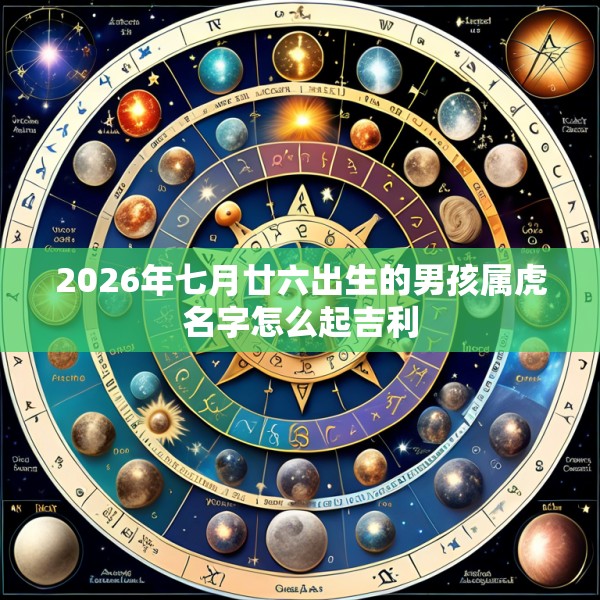 2026年七月廿六出生的男孩属虎名字怎么起吉利