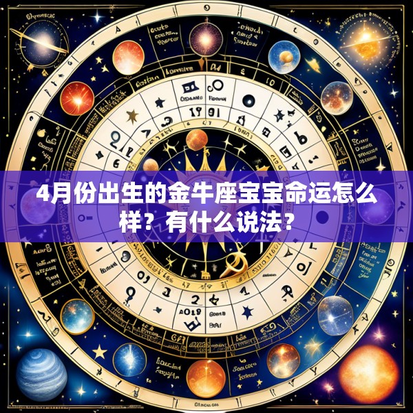 4月份出生的金牛座宝宝命运怎么样?有什么说法?