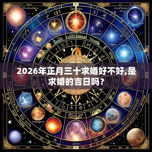 2026年正月三十求婚好不好,是求婚的吉日吗?