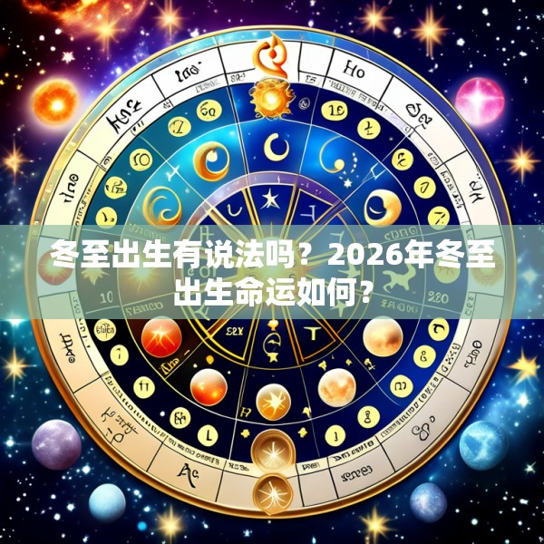 冬至出生有说法吗？2026年冬至出生命运如何？