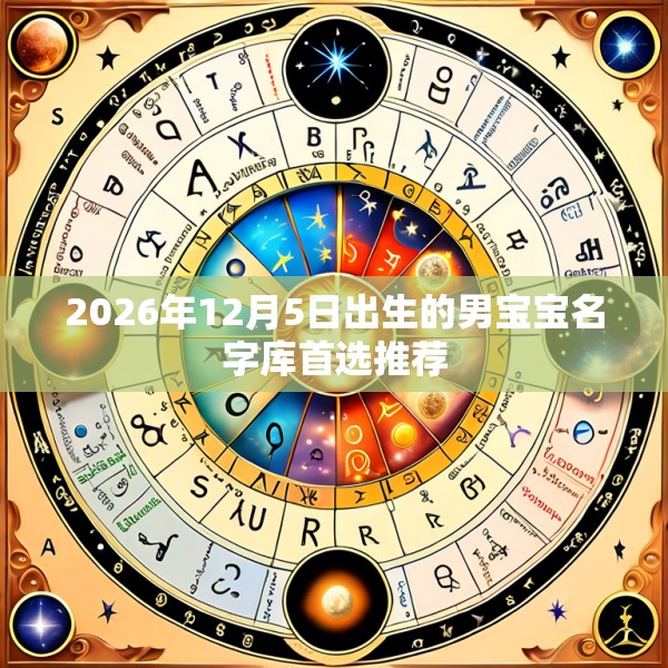 2026年12月5日出生的男宝宝名字库首选推荐