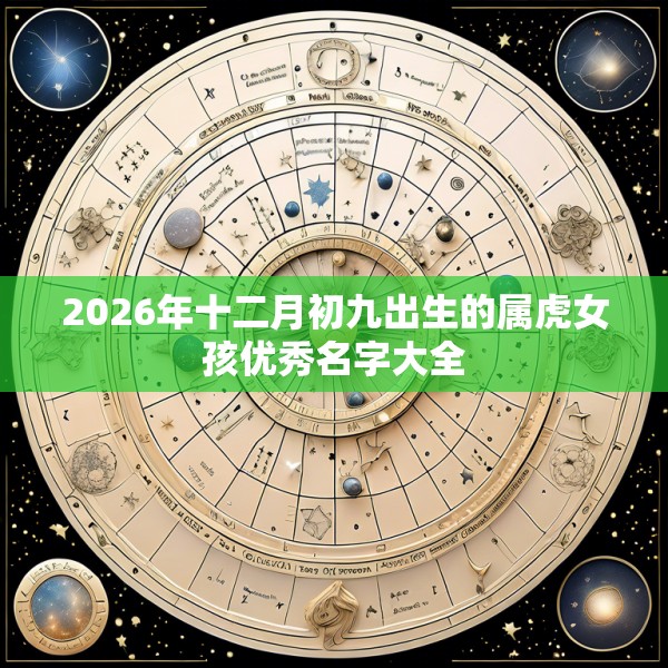 2026年十二月初九出生的属虎女孩优秀名字大全