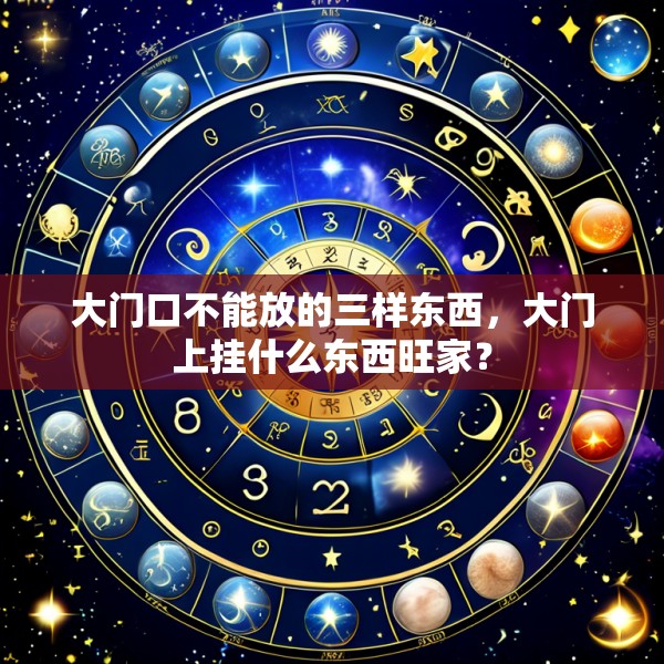 大门口不能放的三样东西，大门上挂什么东西旺家？