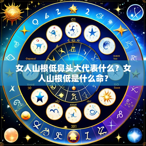 女人山根低鼻头大代表什么？女人山根低是什么命？