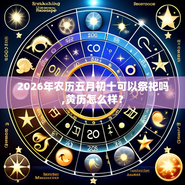 2026年农历五月初十可以祭祀吗,黄历怎么样？