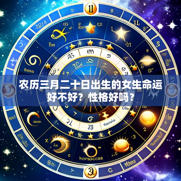 农历三月二十日出生的女生命运好不好?性格好吗?