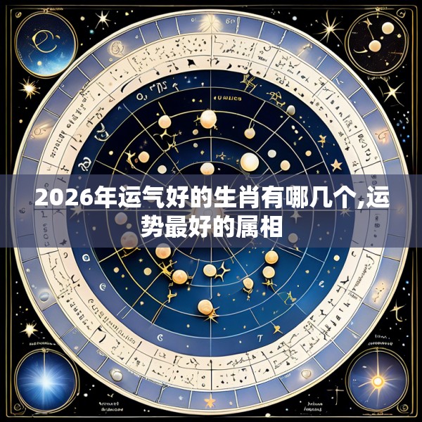 2026年运气好的生肖有哪几个,运势最好的属相