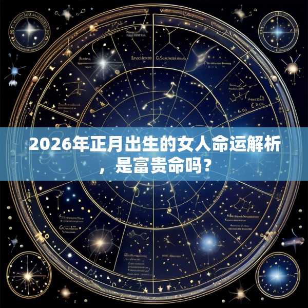 2026年正月出生的女人命运解析，是富贵命吗？